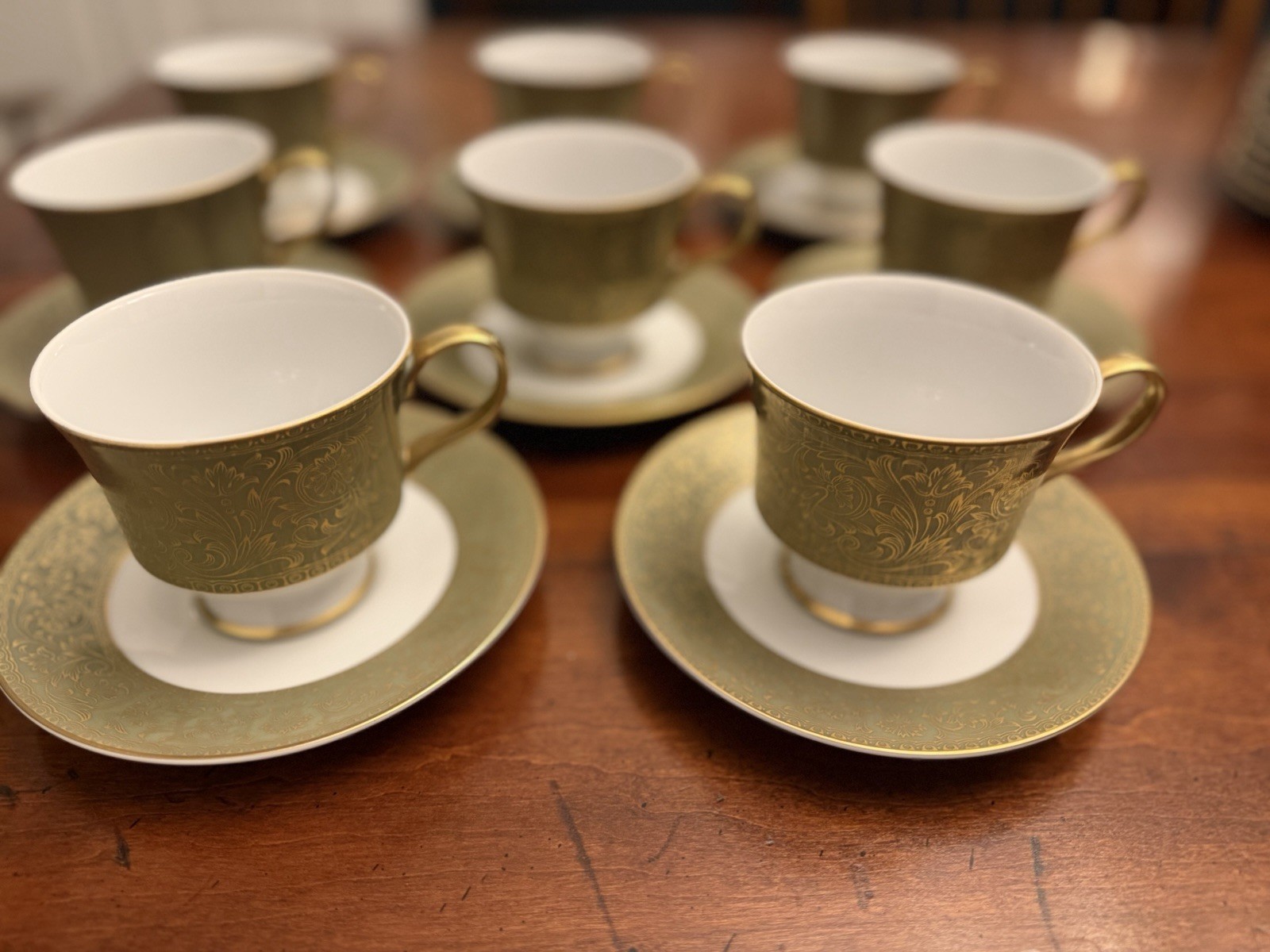 Complete 50-Pc Service for 10 Vintage Sango Japan Versailles (#3642) Fine China