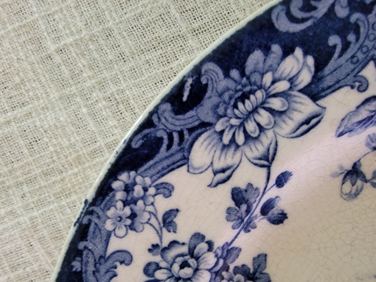 early blue transferware kenilworth Allertons Ltd England