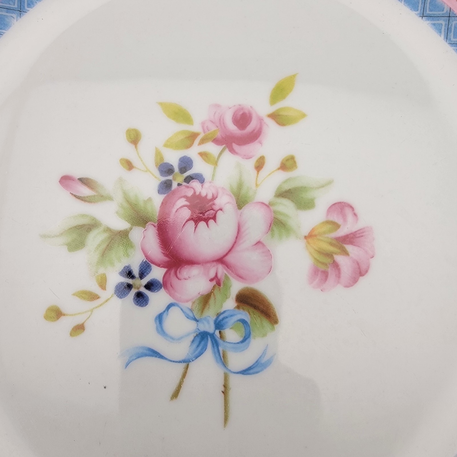 Katie Alice Country Cottage Garden Dinner Plate floral Roses retired rare 11 In