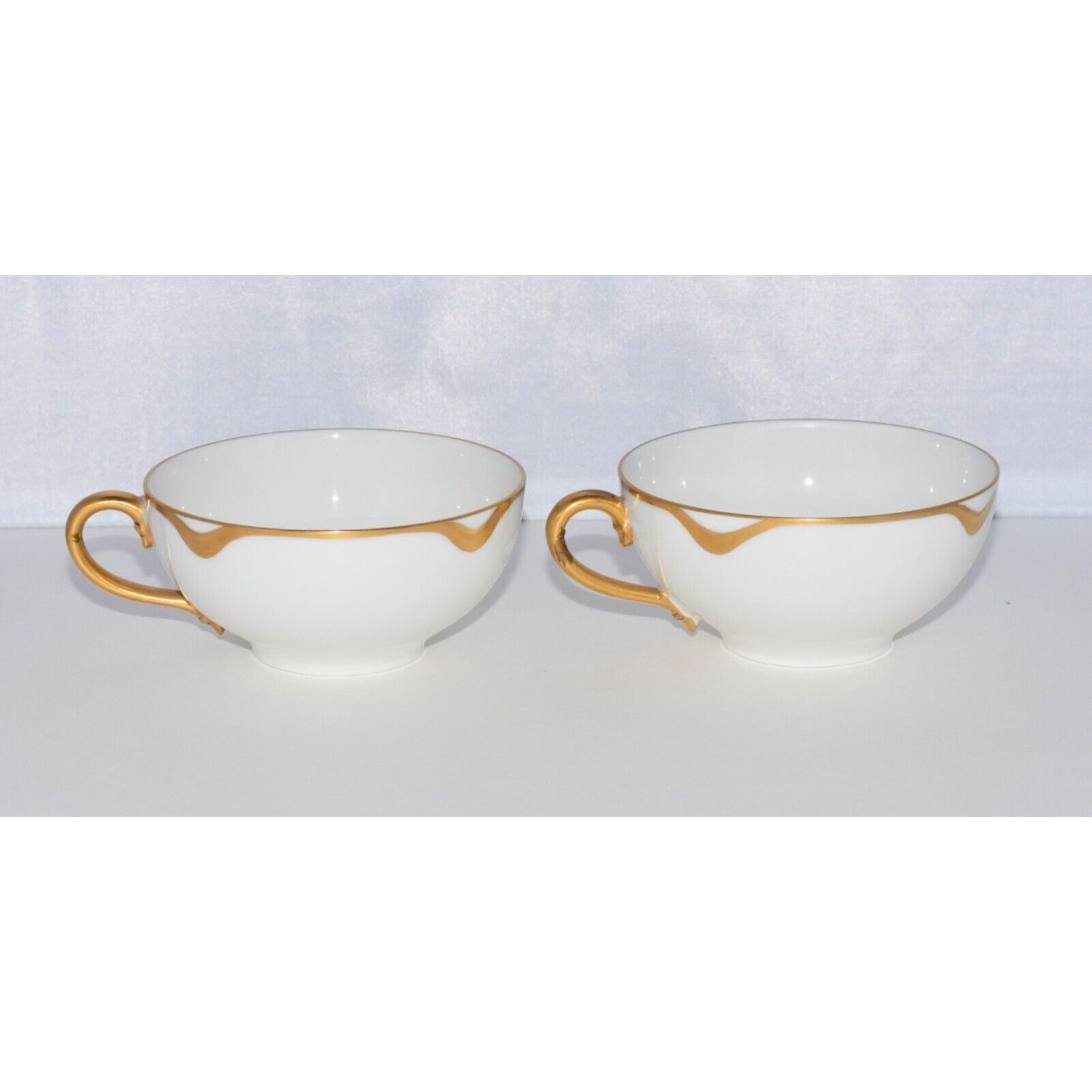 Haviland Limoges France Gold Coffee Cup Set Silver Wedding