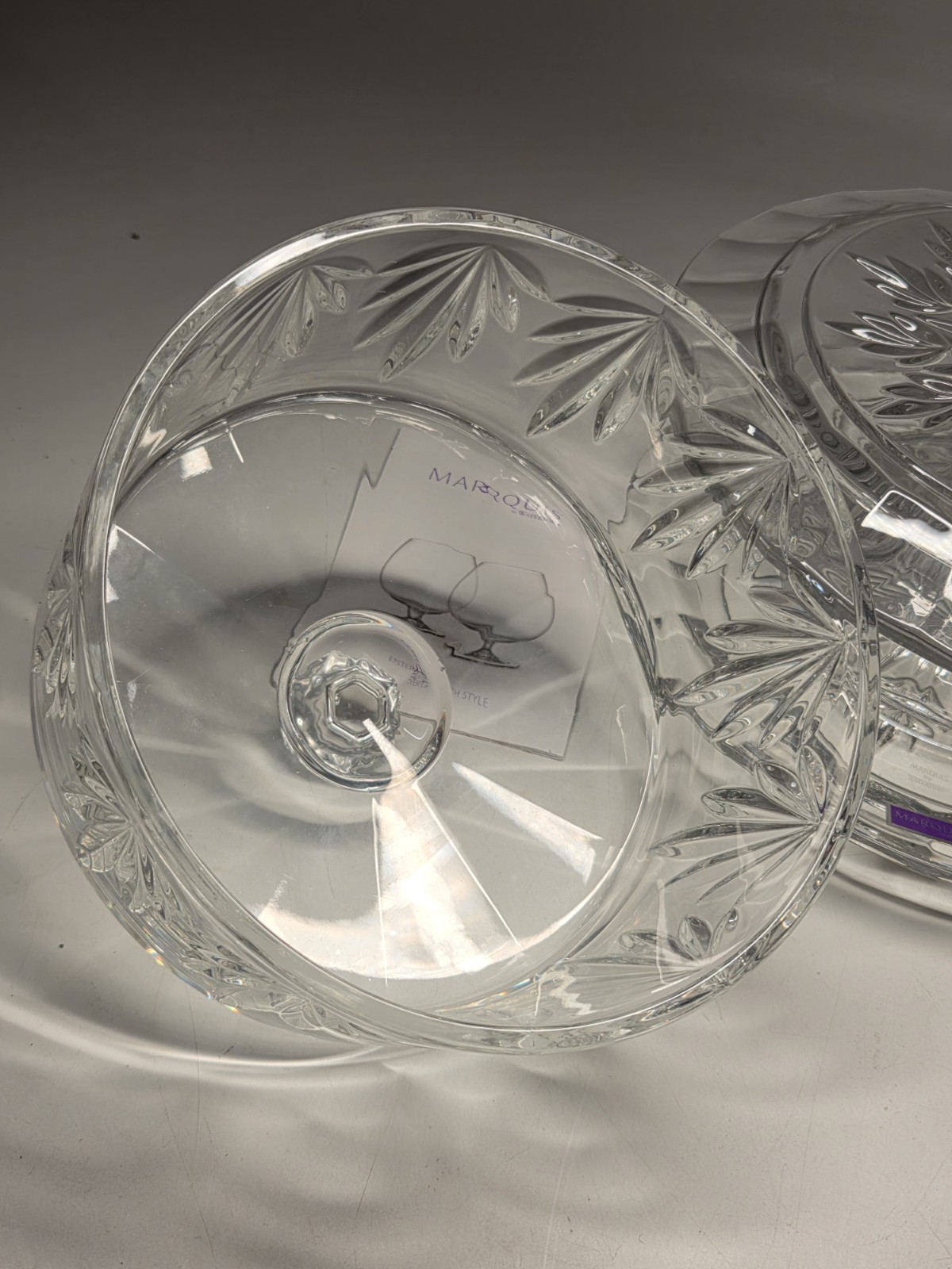 Marquis by Waterford Crystal 4 in 1 CASEY Medium Cake Plate Stand Dome With Box