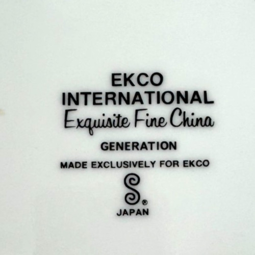 EKCO International Dinner Plate Generation VTG Japan Exquisite Fine China 10.5″