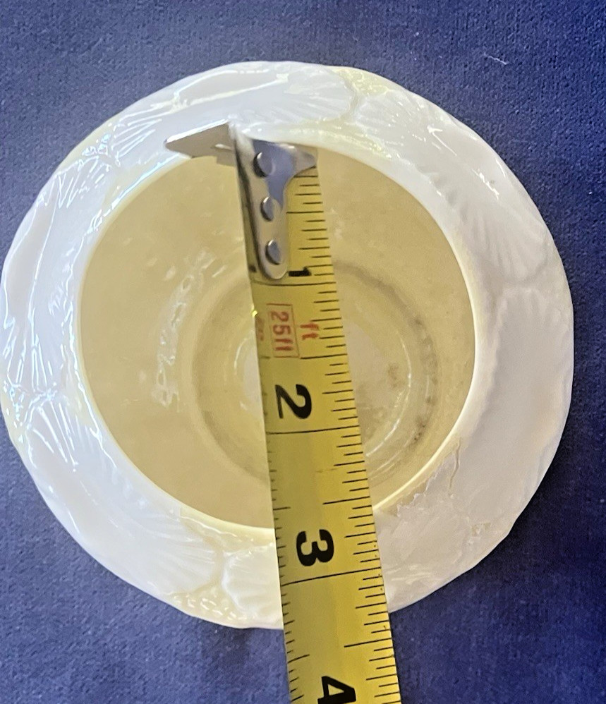 Belleek Green Mark Collectible Shell Pattern Open Sugar Bowl