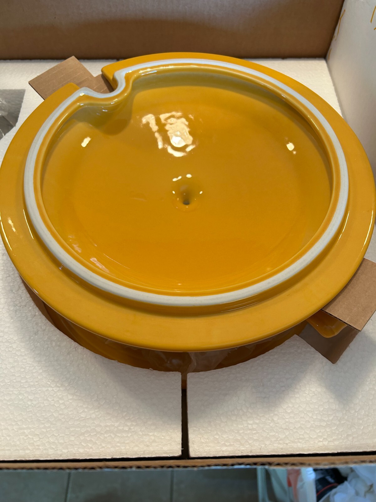 Fiestaware Fiesta Marigold 75th Anniversary Soup Tureen in Box # 1,360/10,000