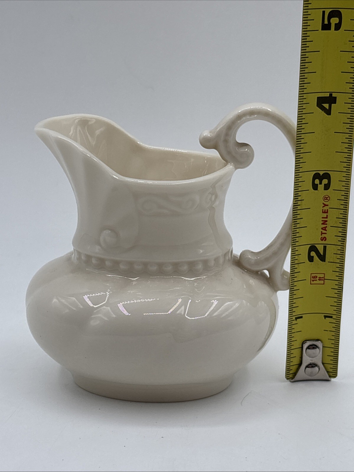 Lenox Ivory Small Pitcher Creamer Colonial Collection Fine Porcelain VTG Antique