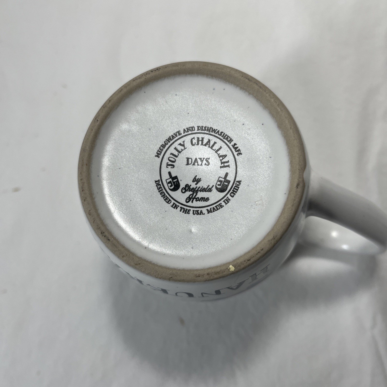 Sheffield Home Happy Hanukkah Mug Cup Coffee Tea Gnome Dreidels Funny Humor