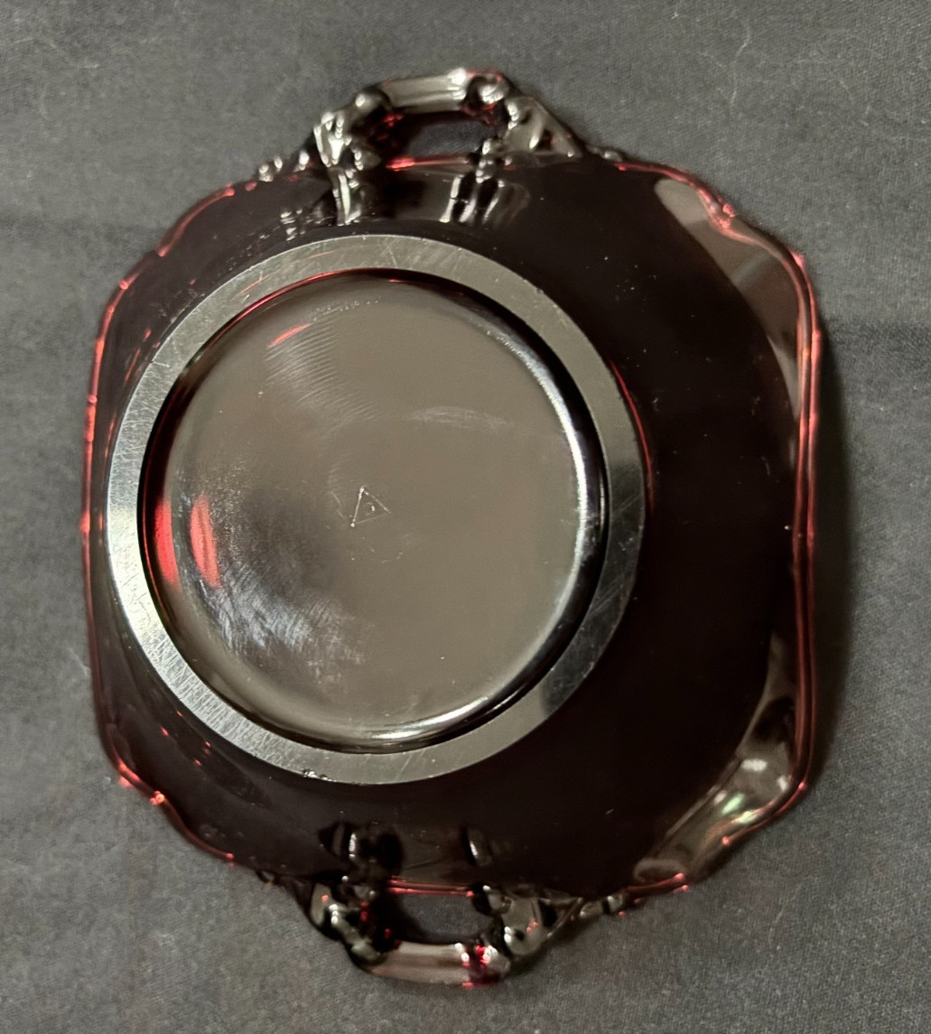Amethyst Vintage Candy Bowl With Handles