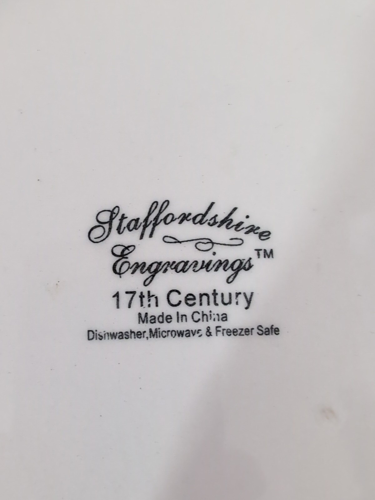 Staffordshire Engravings Blue 17th Century 10.5″ Dinner Plate