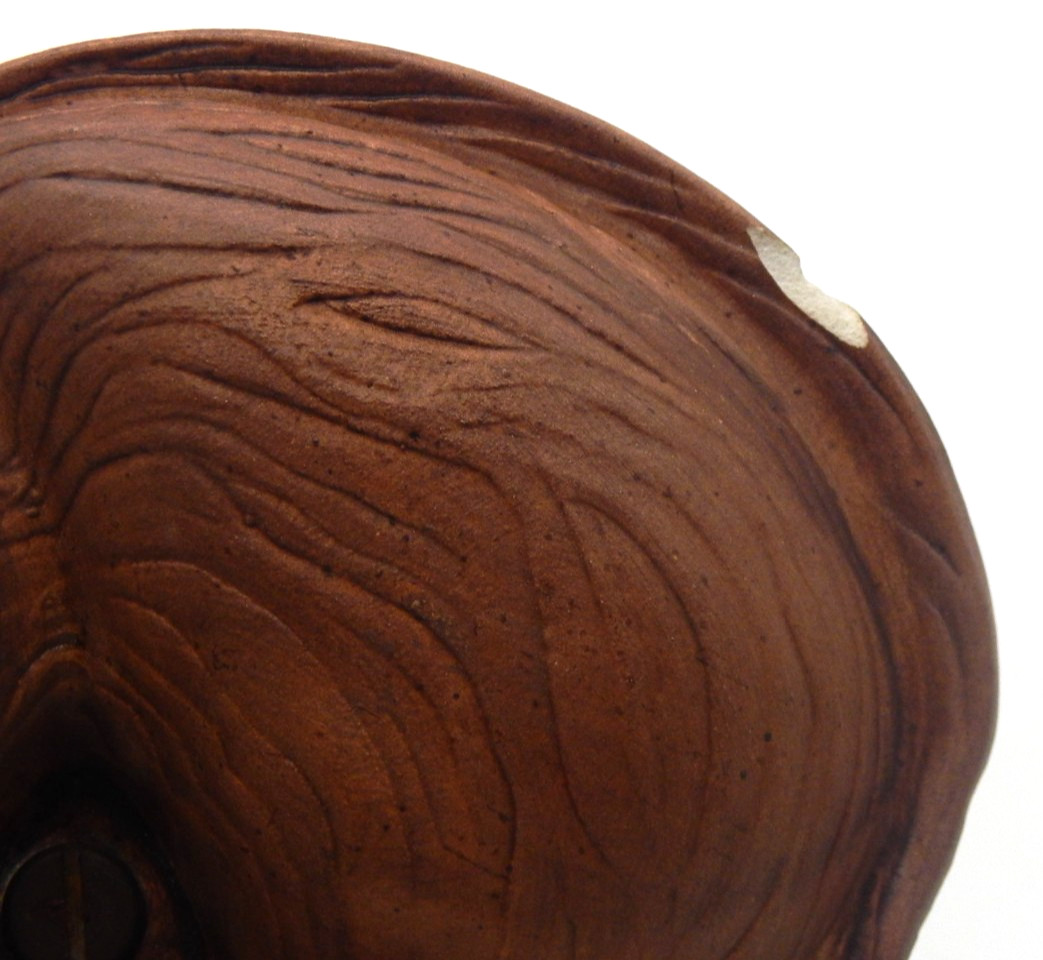 Vintage Sequoia Ware Lava Glaze Pottery Divided Nut Candy Dish MCM USA #618