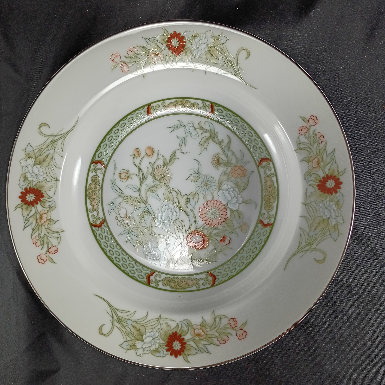 Set of 4 Mikasa KABUKI Rim Soup/ Pasta Bowls 8.25″ #L9011 Japan Discontinued