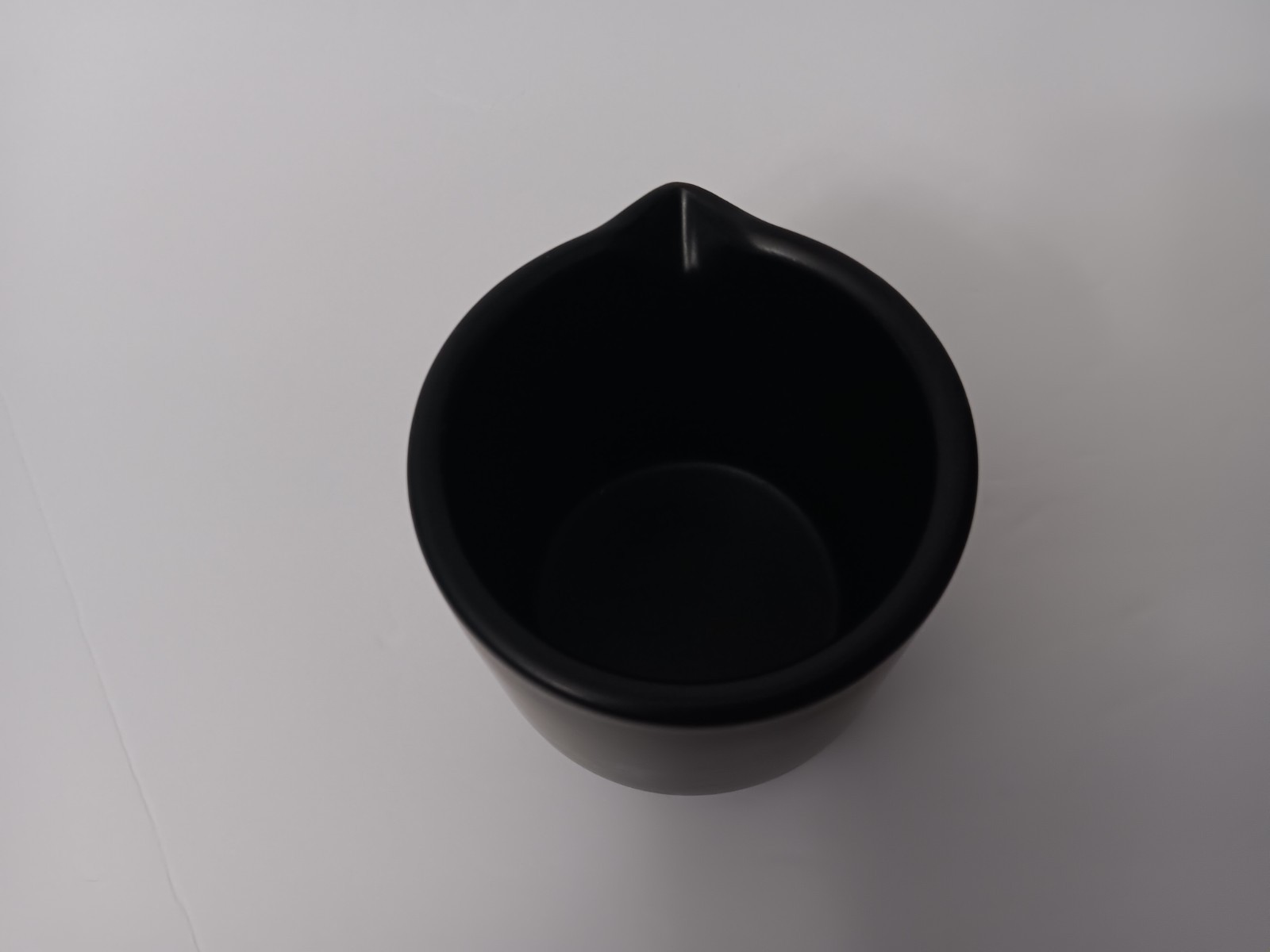 Vintage Earthenware Individual Coffee Creamer Black Pitcher 3″ Inches Tall