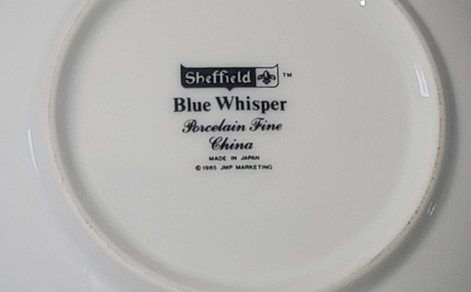 Blue Whisper Sheffield dessert bowl 5 1/2″ set 3 made Japan Porcelain China 1985