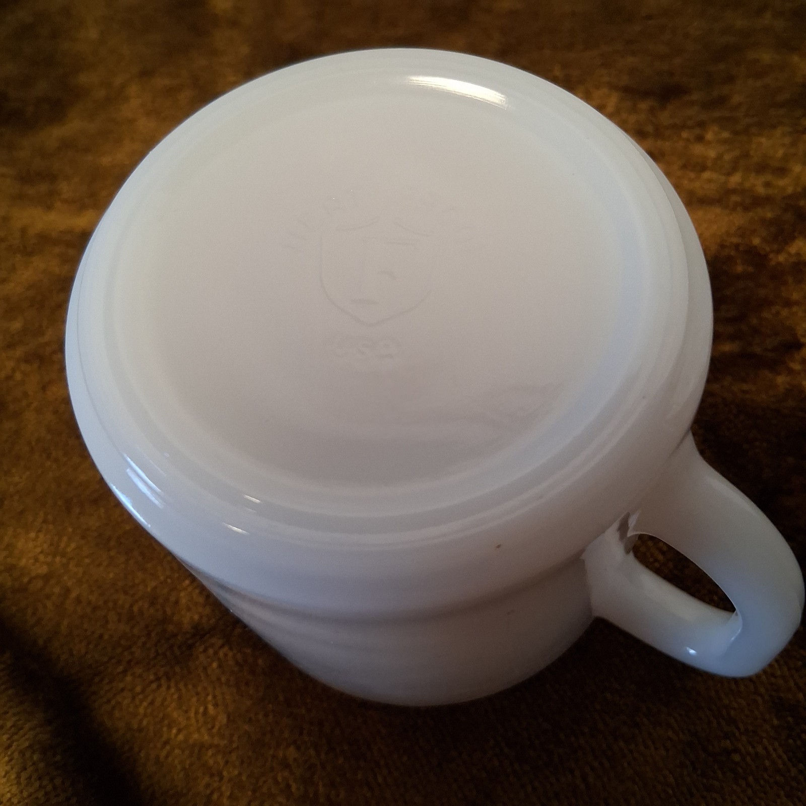 Vintage Federal Milk Glass Mug Phi Beta Lambda FBLA Future Business Leaders