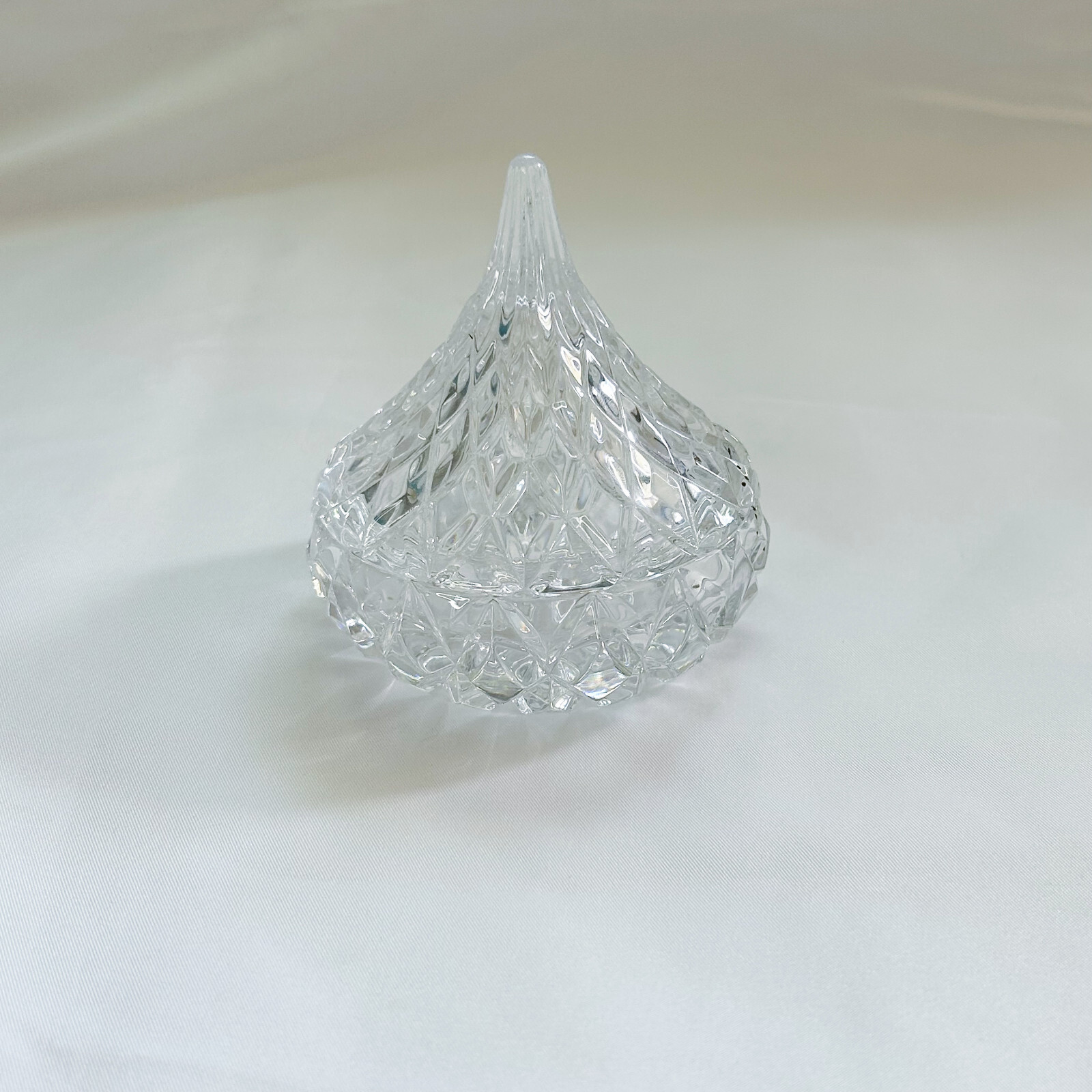 Hershey’s Kiss 1987 Lead Crystal Two-Piece Dish by Jonal with Box
