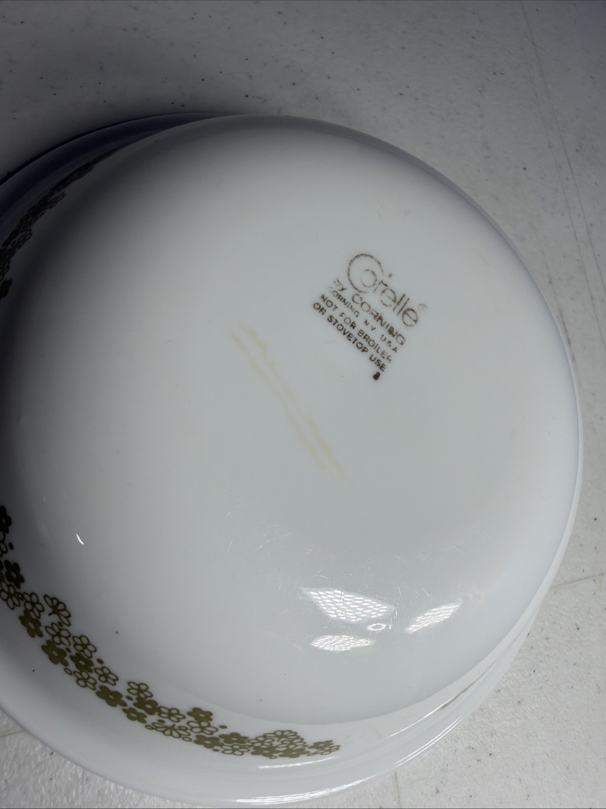 Set of 4 Corelle Crazy Daisy Fruit/Dessert Bowl 5 1/4″ Diameter Vintage