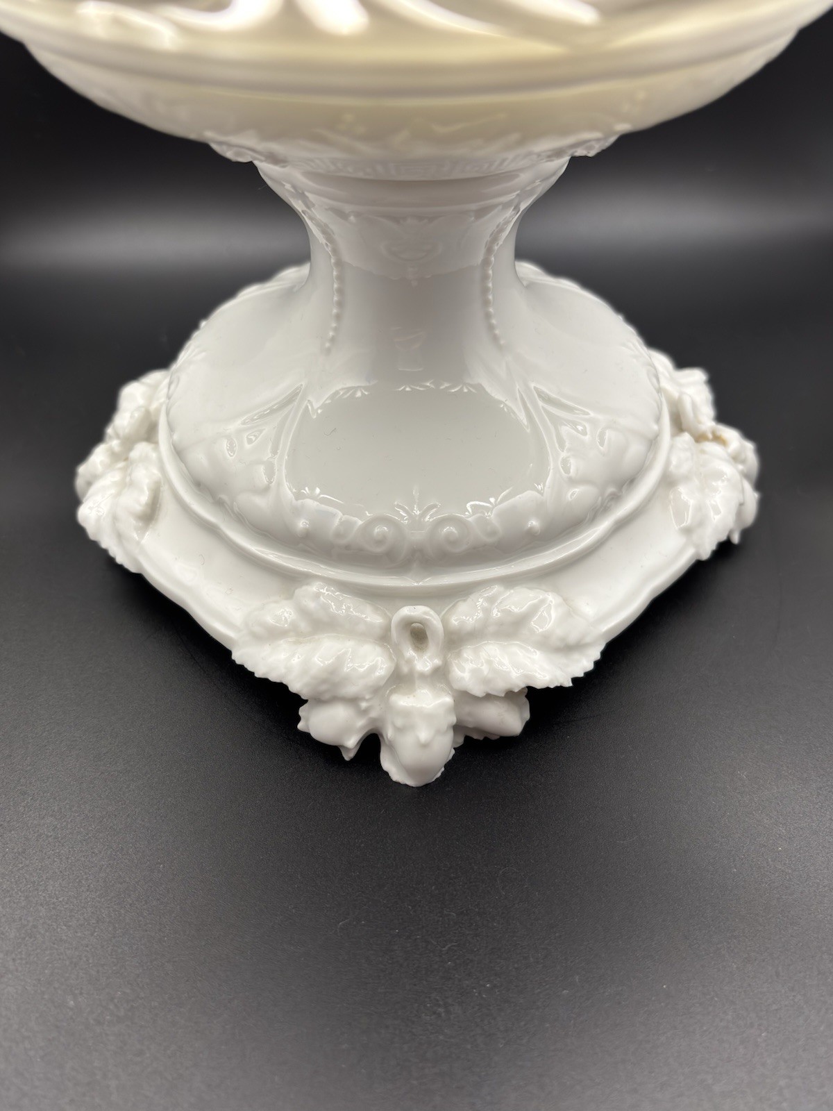 Jean Pouyat Limoges JPL Porcelain Centerpiece Bowl Compote 9.5″