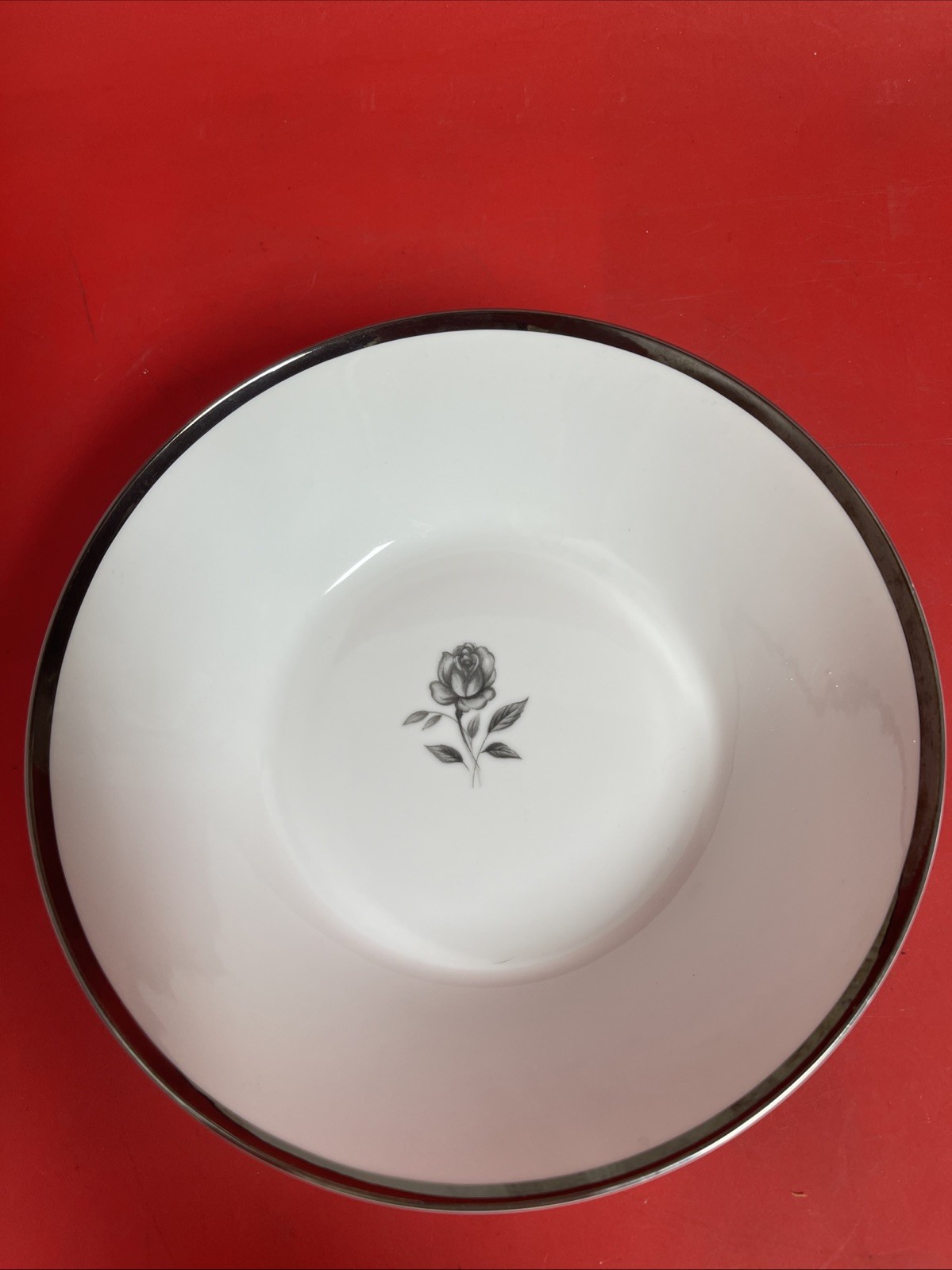 Rosemont Empress China of Japan Salad or Vegetable Bowl Platinum Trim #121