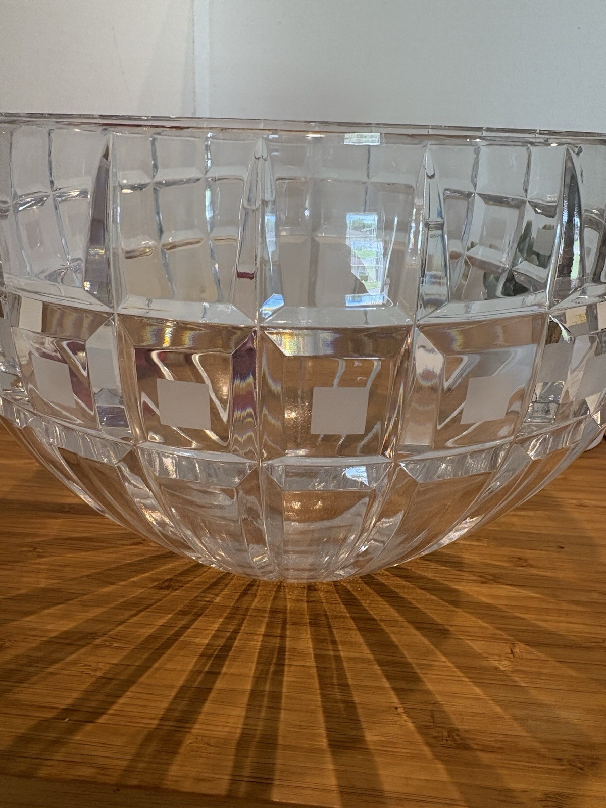 Waterford Marquis Crystal QUADRATA Crystal Bowl 7″ Poland New Soup Fruit Bowl