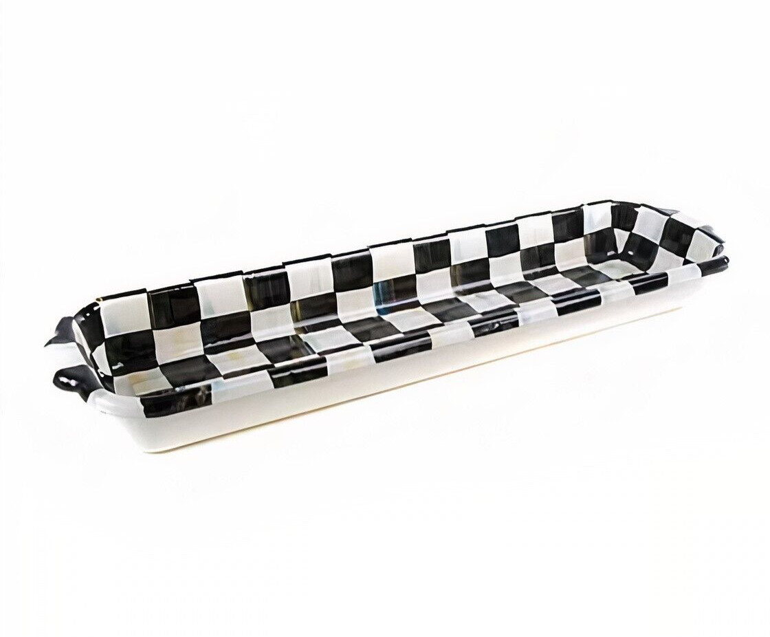 Mackenzie-Childs Courtly Check Baguette Dish