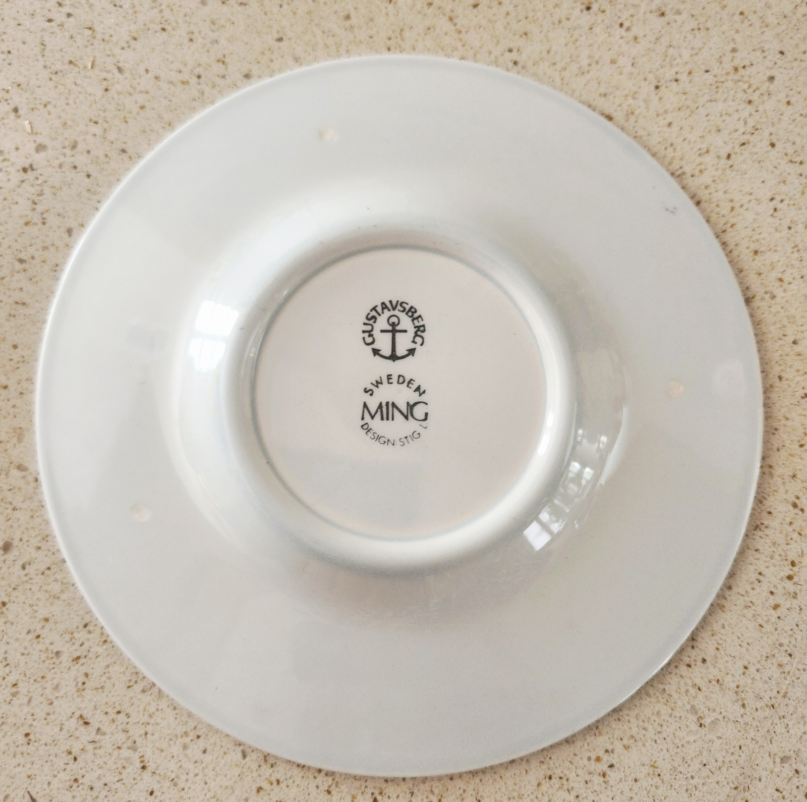 Gustavsberg ‘MING’ Stig Lindberg Saucer 6″ Sweden 70’s Vintage
