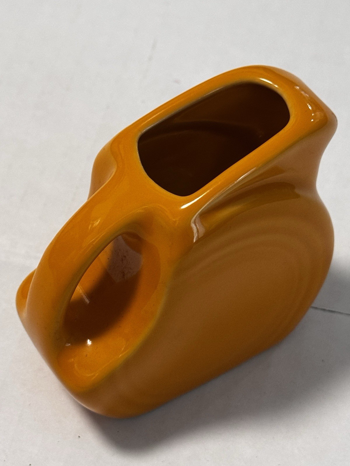 FIESTAWARE Mini Disk Pitcher Creamer BUTTERSCOTCH Orange 4 3/4 Oz NEW FIESTA