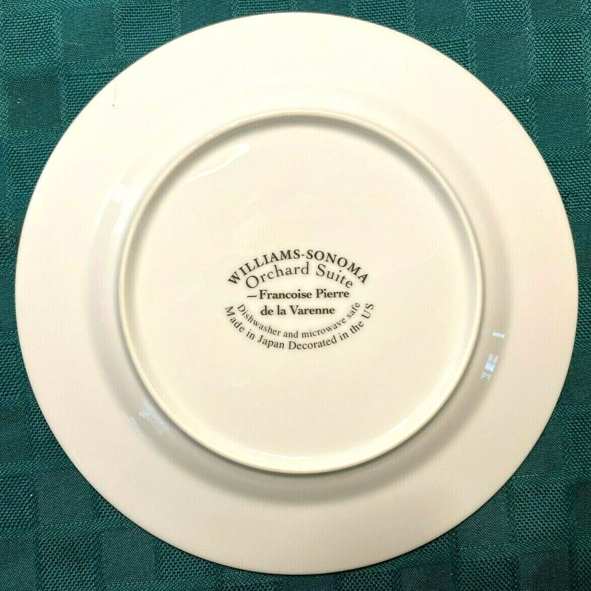 Set of 4 William Sonoma Orchard Suite Salad Plates 7 ¾” EUC Cherry Pear Plum