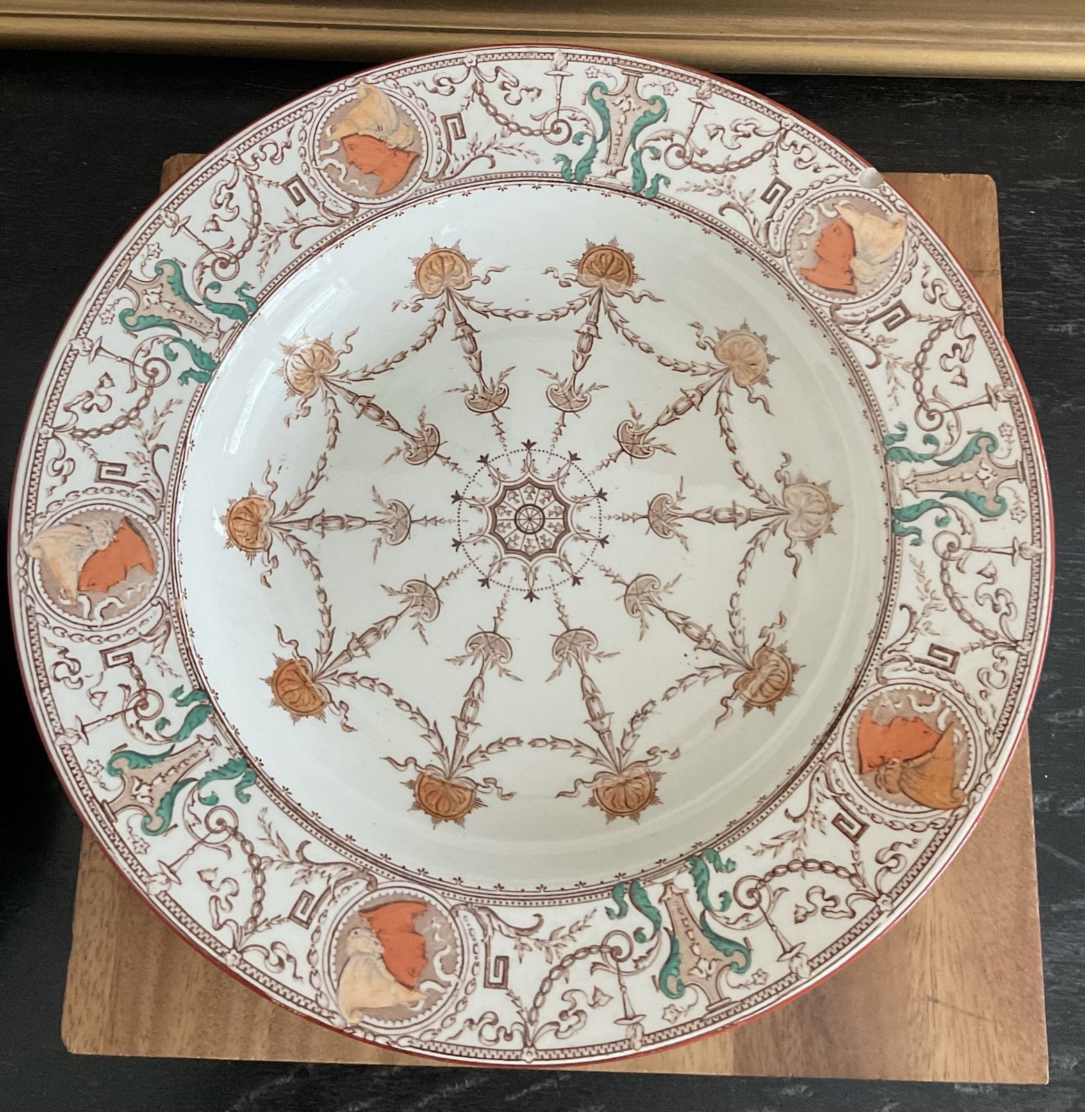 (5) BROWN WESTHEAD MOORE & CO Pergolesi RIMMED BOWLS Aesthetic Antique 1875