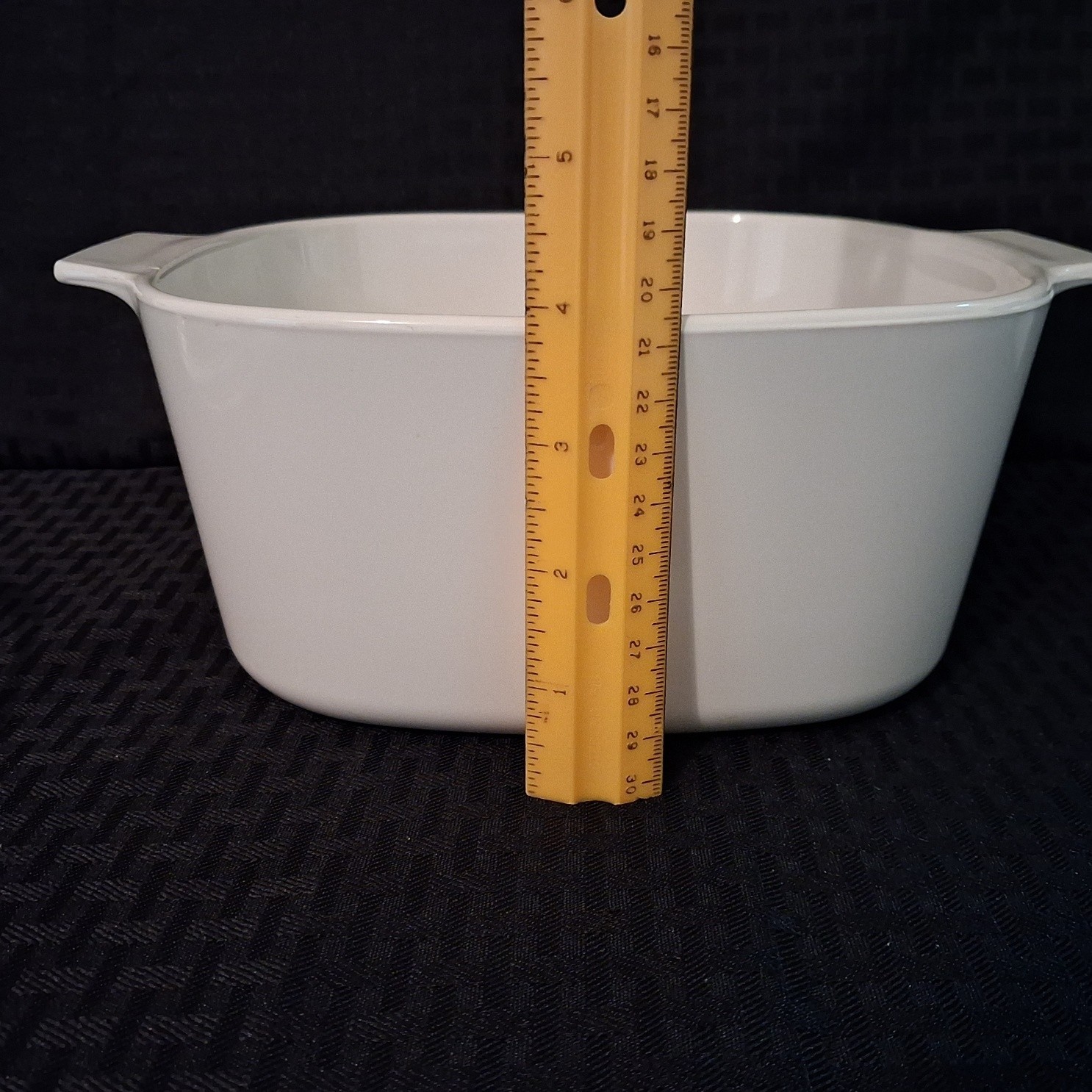 Corning Ware White A-3-B 3L 3 qt Casserole Square Dish w/ Lid