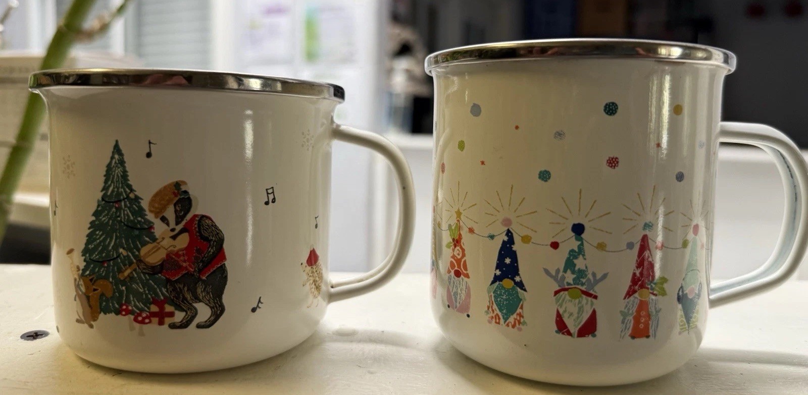 2 cups World Market Made In Indonesia