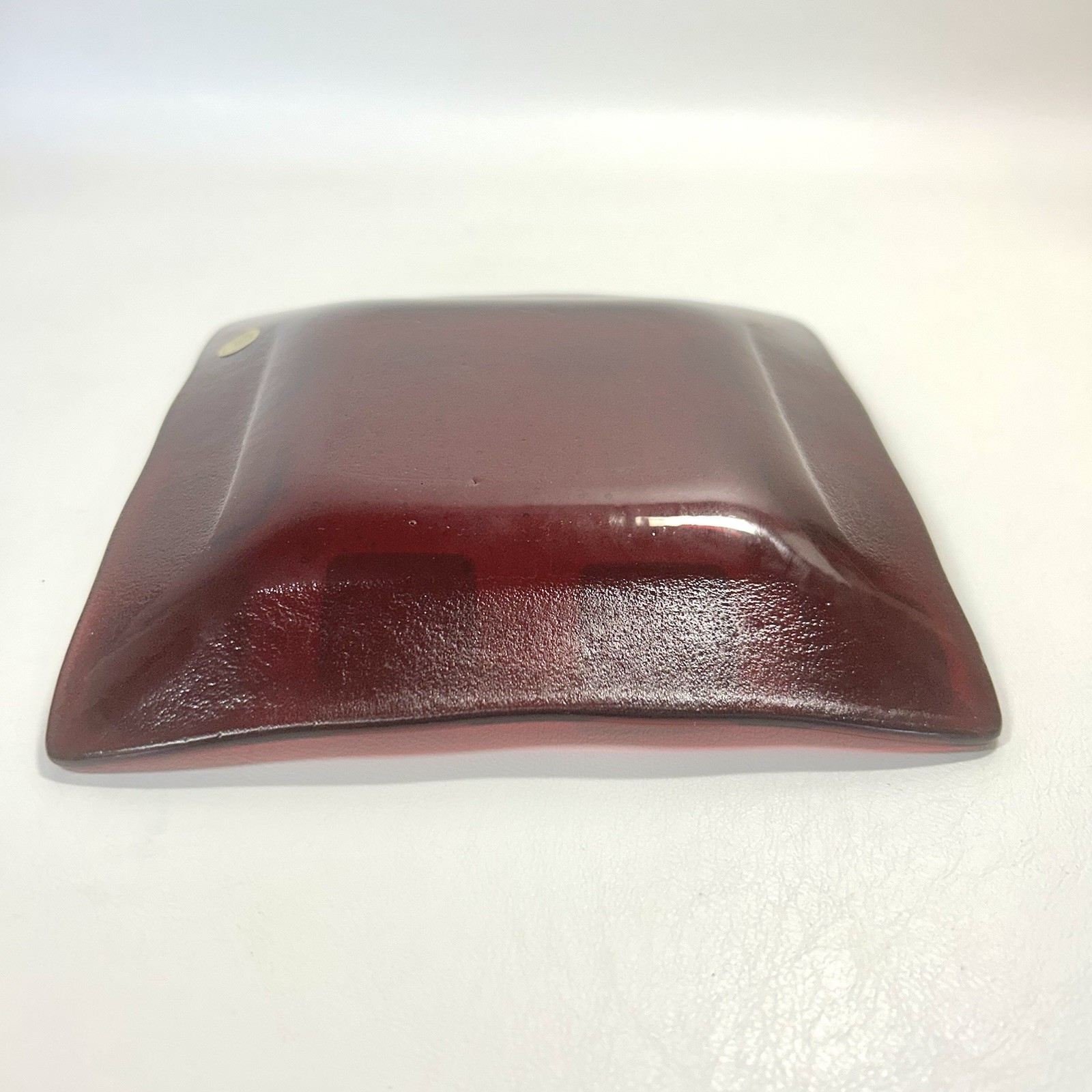 Higgins Style Fused Art Glass Plate Signed by MO Artisan Contemporary Art MINT