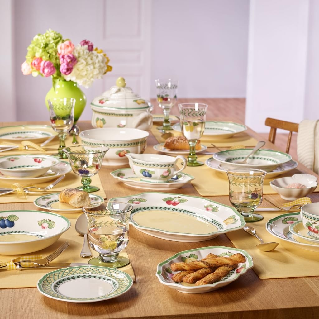 Villeroy & Boch Soup Plate French Garden Fleurence 9 in White/Multicolored