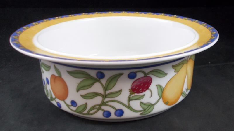 Dansk Fiance Fruits Fruit or Cereal Bowl Made in Thailand Orange Rim