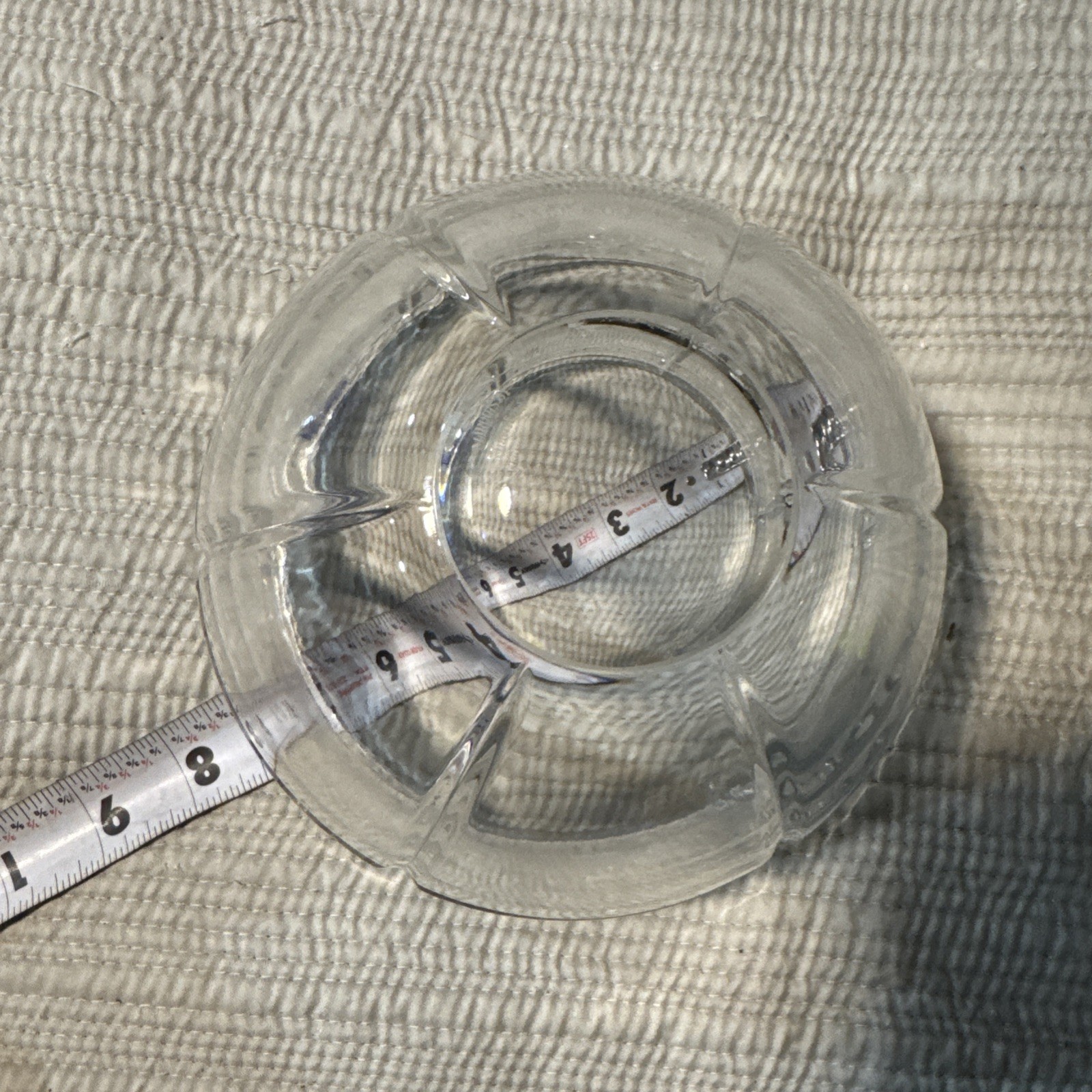 MARQUIS by Waterford Crystal Bowl 7″ x 5″ Frosted Details Art Deco