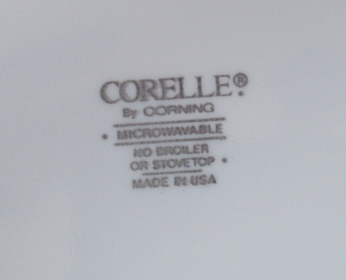 Vintage Corelle Corning “Blue Dusk” 4 Dinner Plates 10 1/4″