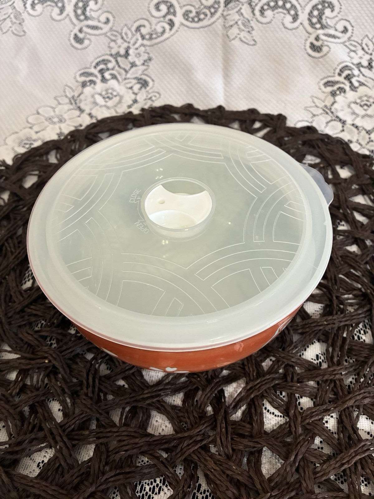 Yokohama Studio Hand Painted Orange Owl Bowl w/ Lid – Vintage Ceramic