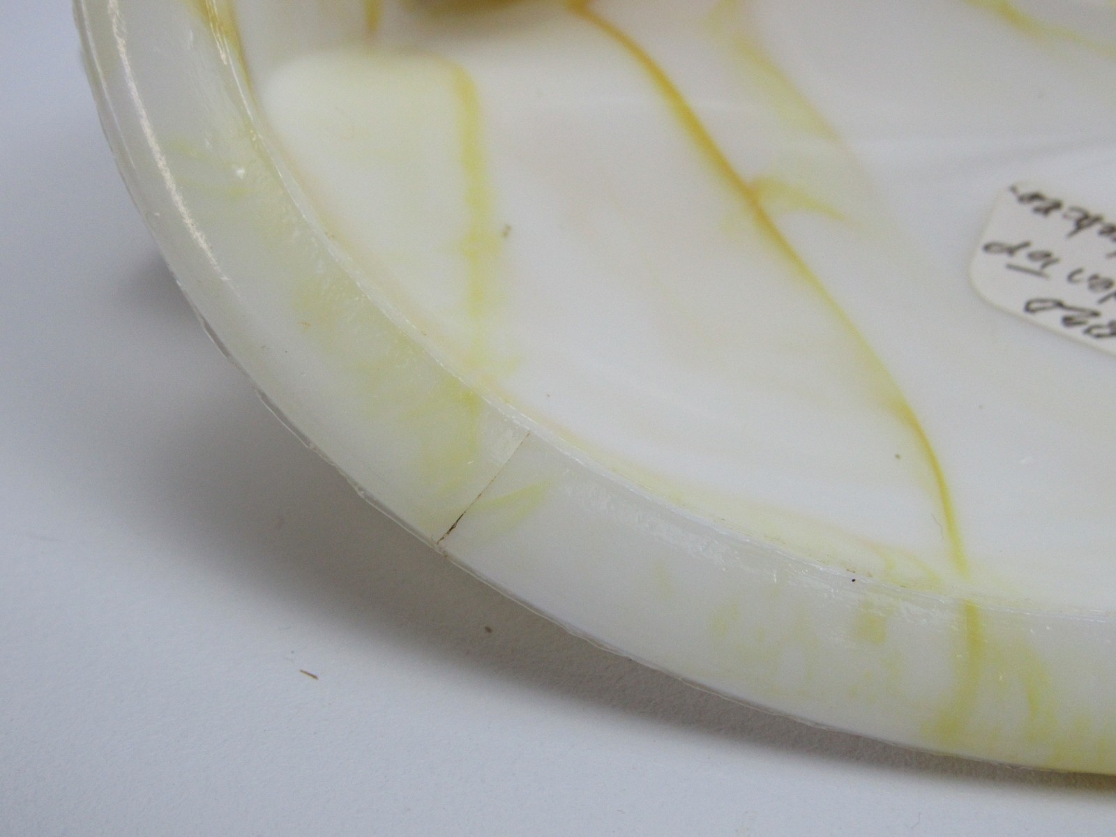 Atterbury Hen on Nest Yellow Slag Glass Covered Dish Antique 1800s