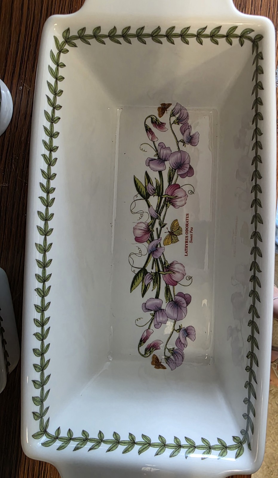 Portmeirion Botanic Garden 2.5 Qt Ceramic Rectangular Baking Dish Floral