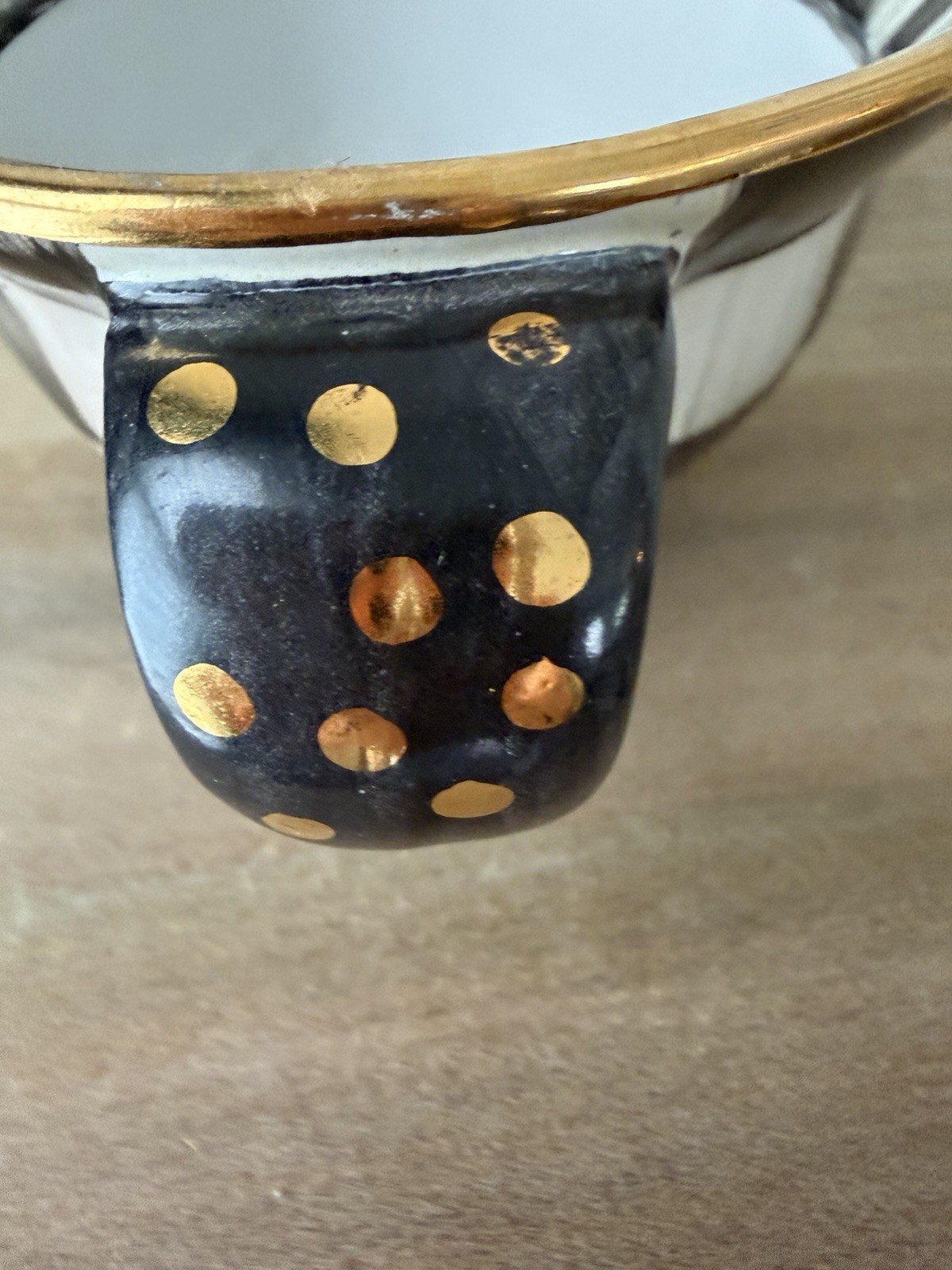 Mackenzie Childs Courtly Check ceramic Lidded Sugar Bowl New