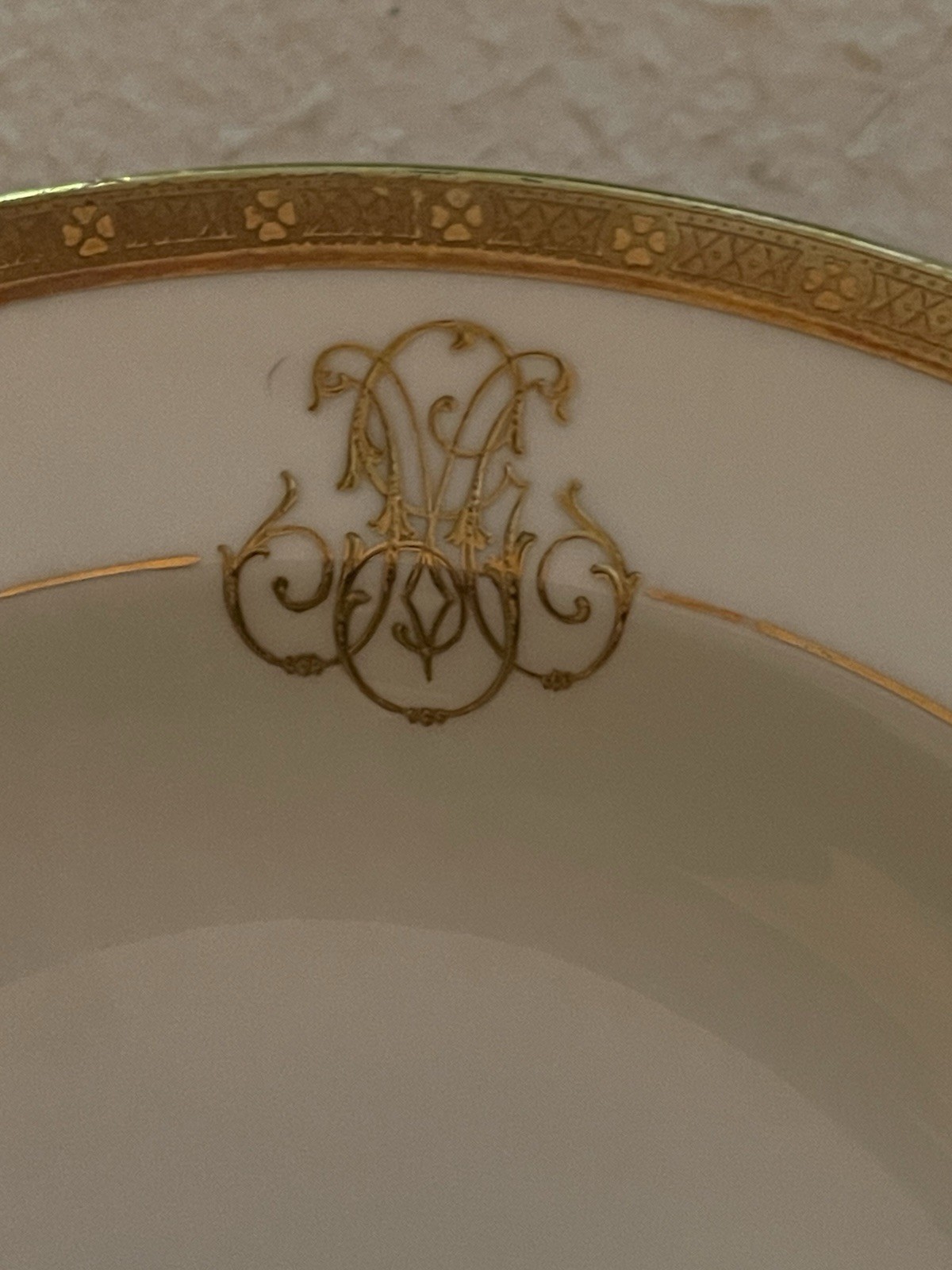 Vintage Cauldon England for Higgins & Seiter NY Soup Bowl, 9 available Monogram