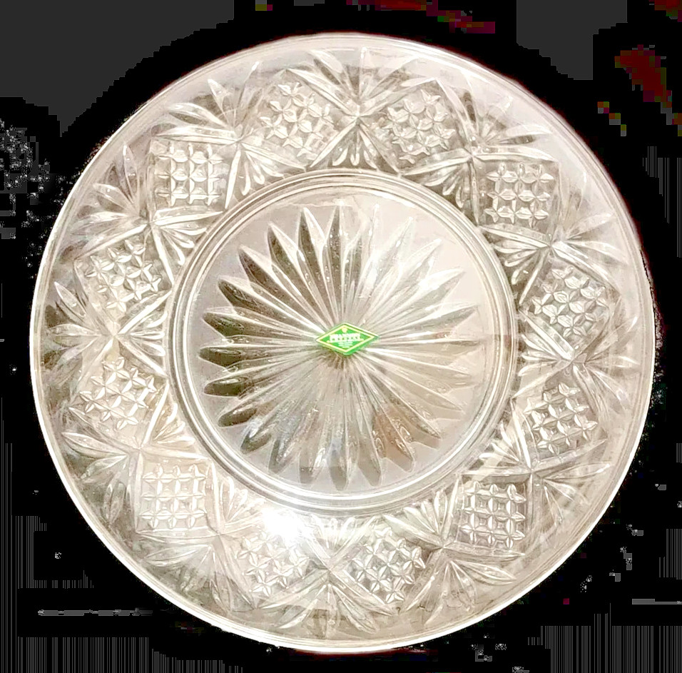 SHANNON CRYSTAL GODINGER DUBLIN Collection 12″ ROUND SERVING PLATTER TRAY PLATE