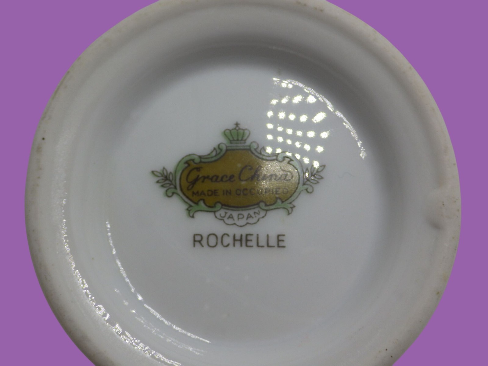 Rochelle Creamer Grace China Made in Occupied Japan 1945 Vintage Rose