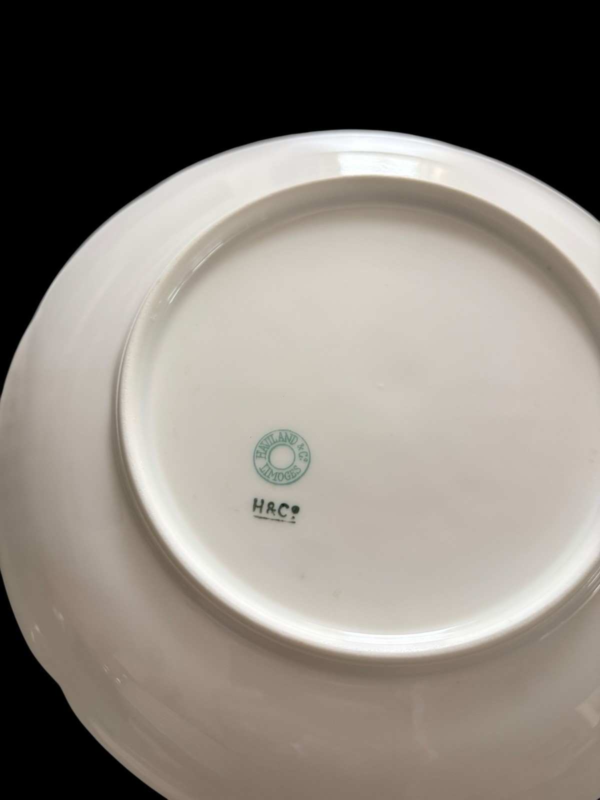 Vintage Haviland Limoges H & Co Meadow Visitors 7.5” Luncheon Plates Excellent