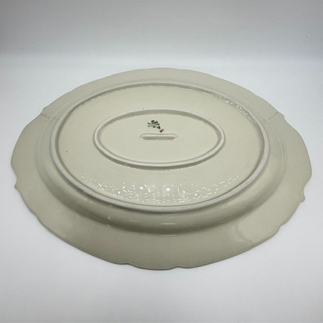 Victoria China Czechoslovakia Oval Serving Platters VIT205 Vintage Set Of 2