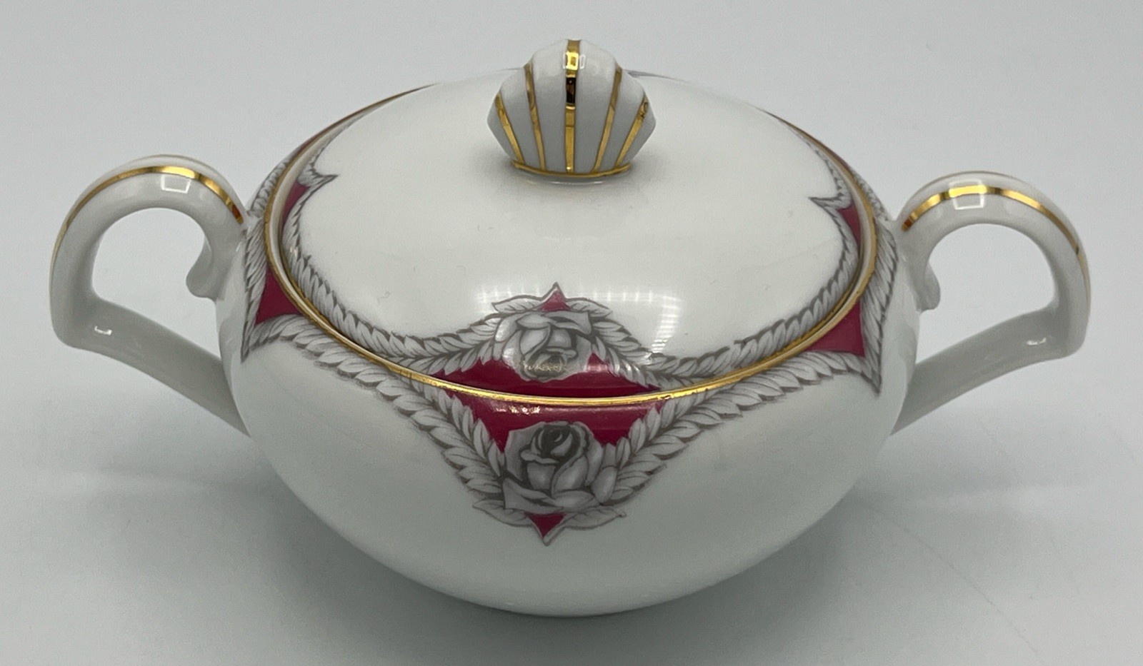 Narumi Victory Rose Sugar Bowl Lid Fine China Made in Japan Discontinued
