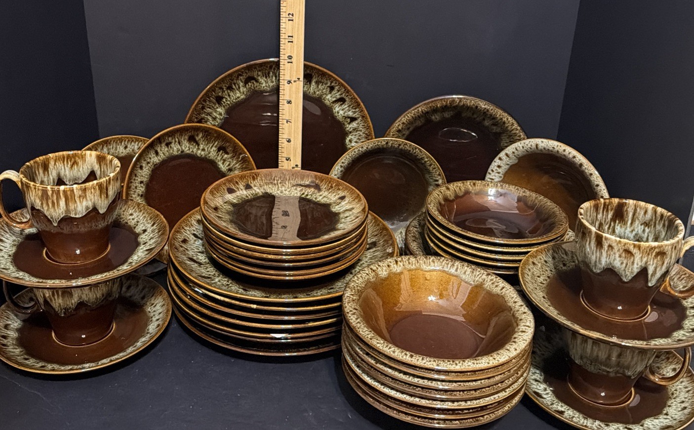 Vintage Pennsylvania Dripware 45 pcs – Service for 4++ – 7 pc Place Setting USA