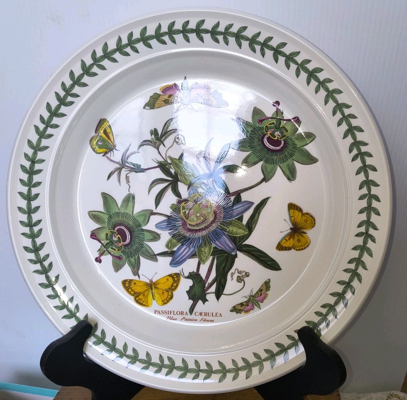 Portmeirion 12″ Serving Platter Botanical Garden Passion Flowers 1972