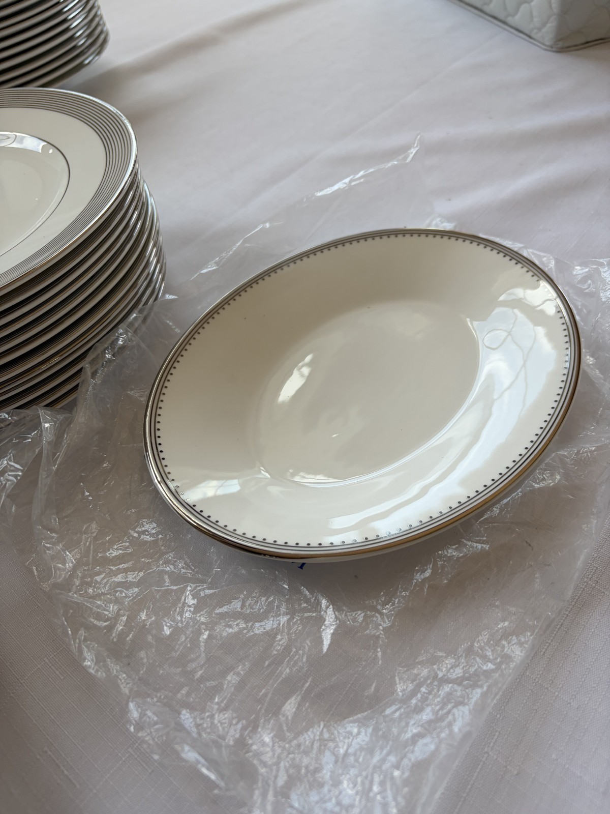 Wedgwood Grosgrain Bone China Set of 6 pieces $44/set plus extras