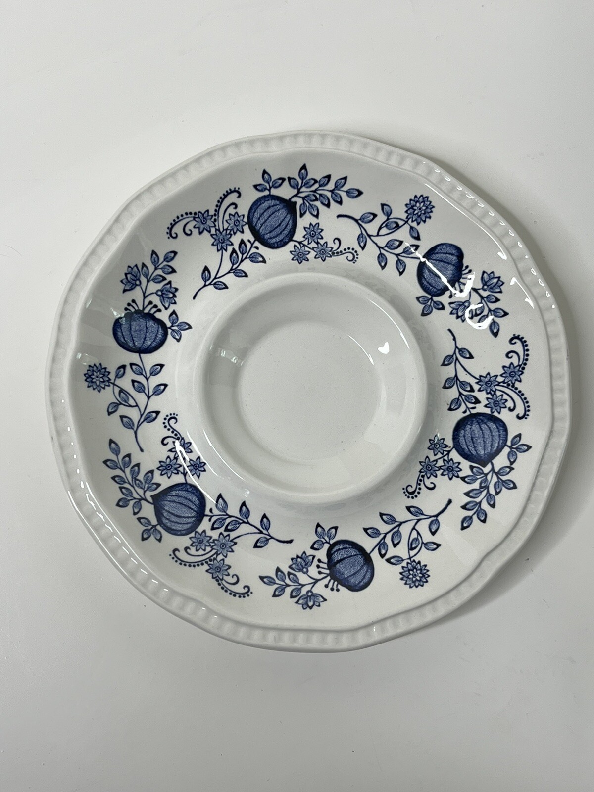 Kensington Ironstone Saucers Set of 7 England Blue Coventry Blue Onion