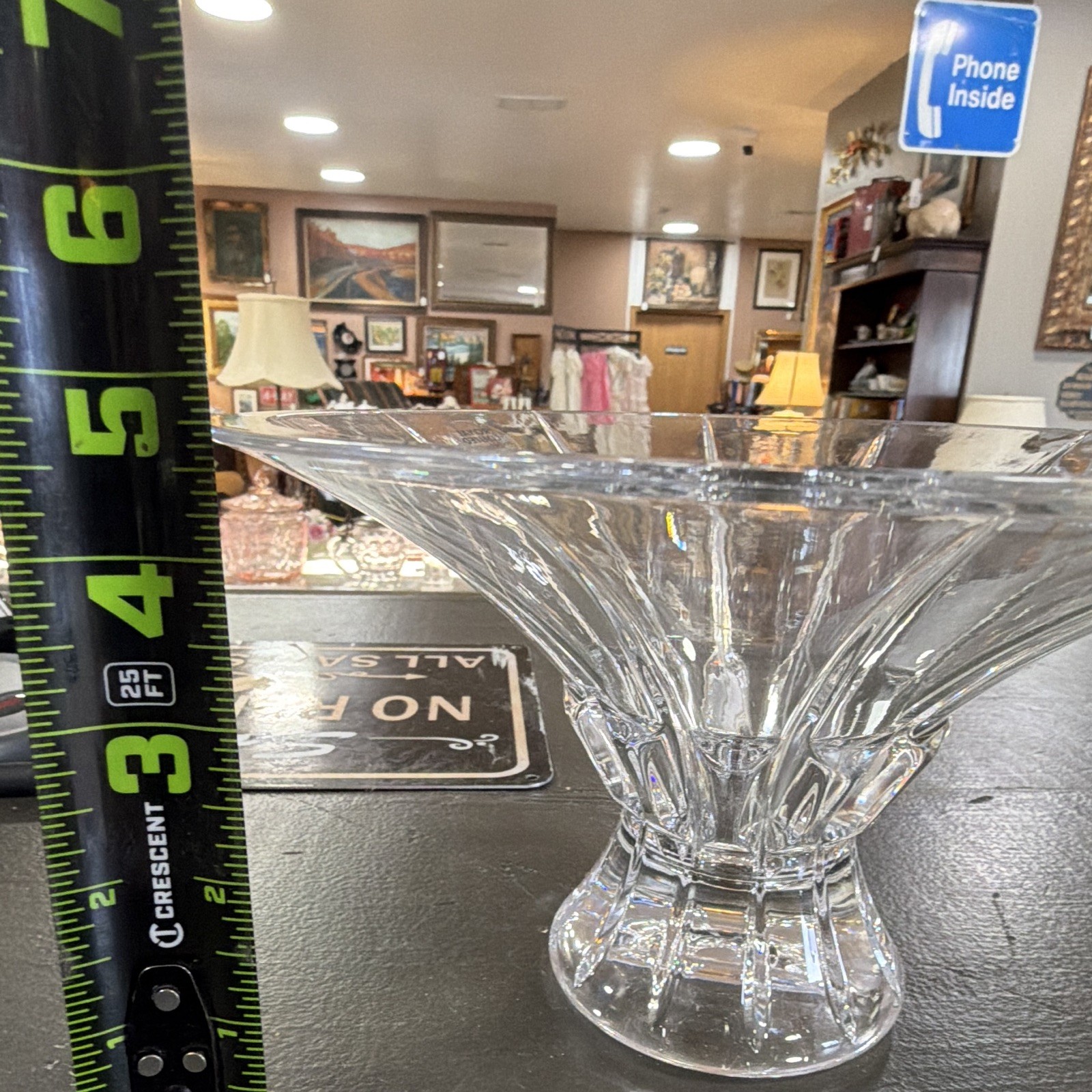Royal Limited Clear Crystal Round Pedestal Bowl One-Piece Set Includes Bowl