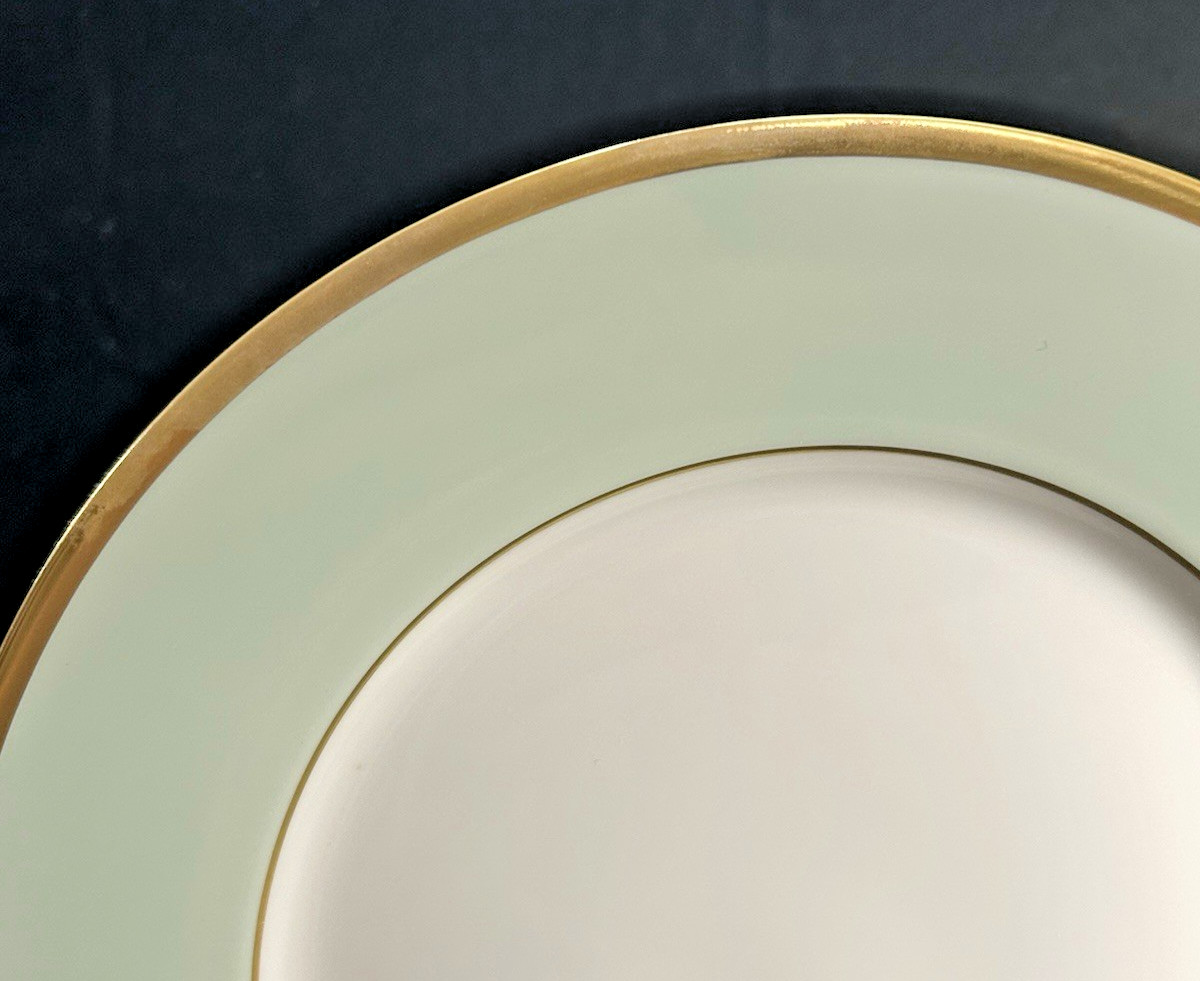Legle Limoges Chamart Sous Le Soleil 10.25” Dinner Plate Celadon **READ**